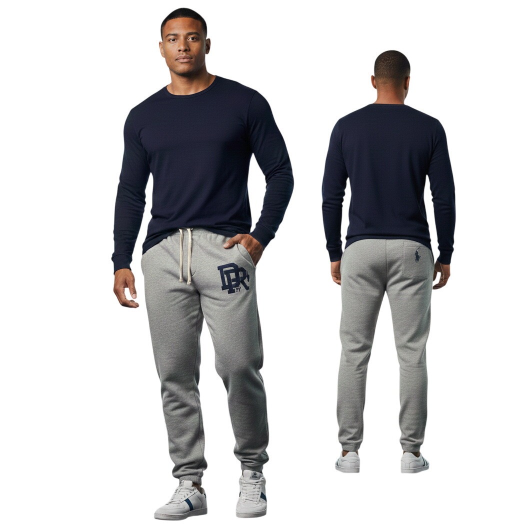 Polo Ralph Lauren Tall 2xl Athletic Sweatpants Gray Rl Logo 67 Loungewear Nwot